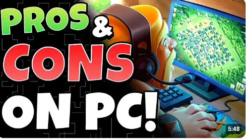 For PC 5 clash of clans for pc pros and cons