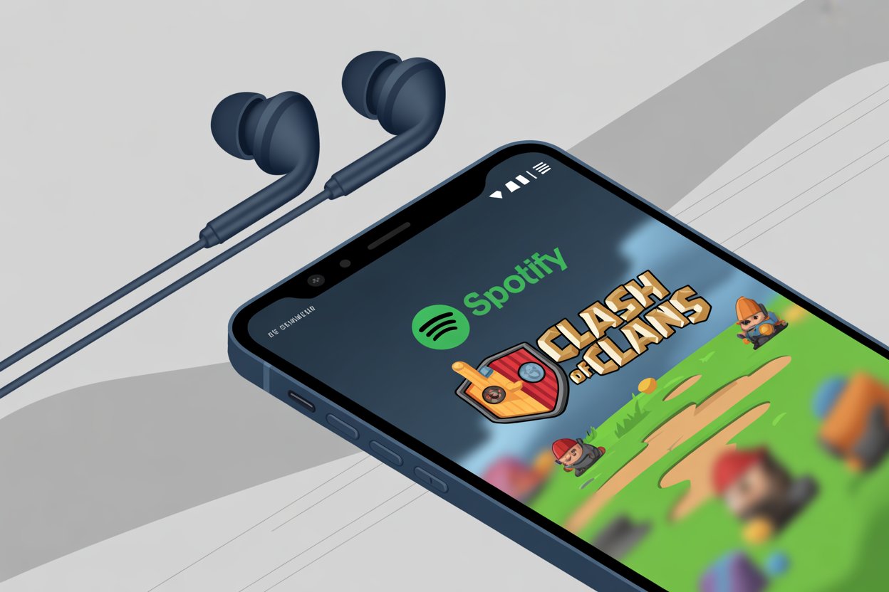 Chill & Clash: Best Spotify Playlists While Raiding in CoC 1 use spotify mod apk while playing clash of clans